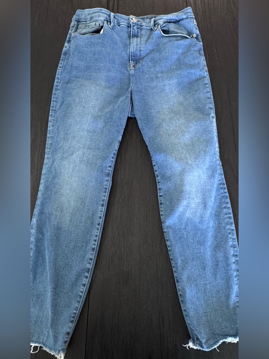 Good American Denim - Good American Jeans Womens 14 18 Cotton Raw Hem Skinny Always Fits Good Waist